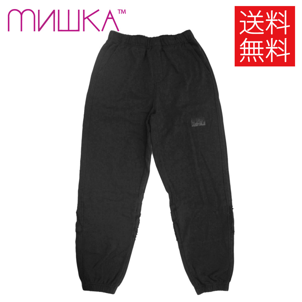 【送料無料】MISHKA Embroidery スウェットパンツ 黒 SweatPants Black M21200802 ミシカ ストリー