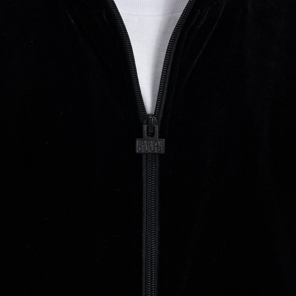 PRO CLUB VELOUR トラック ジャケット ベロア ブラック TRACK JACKET