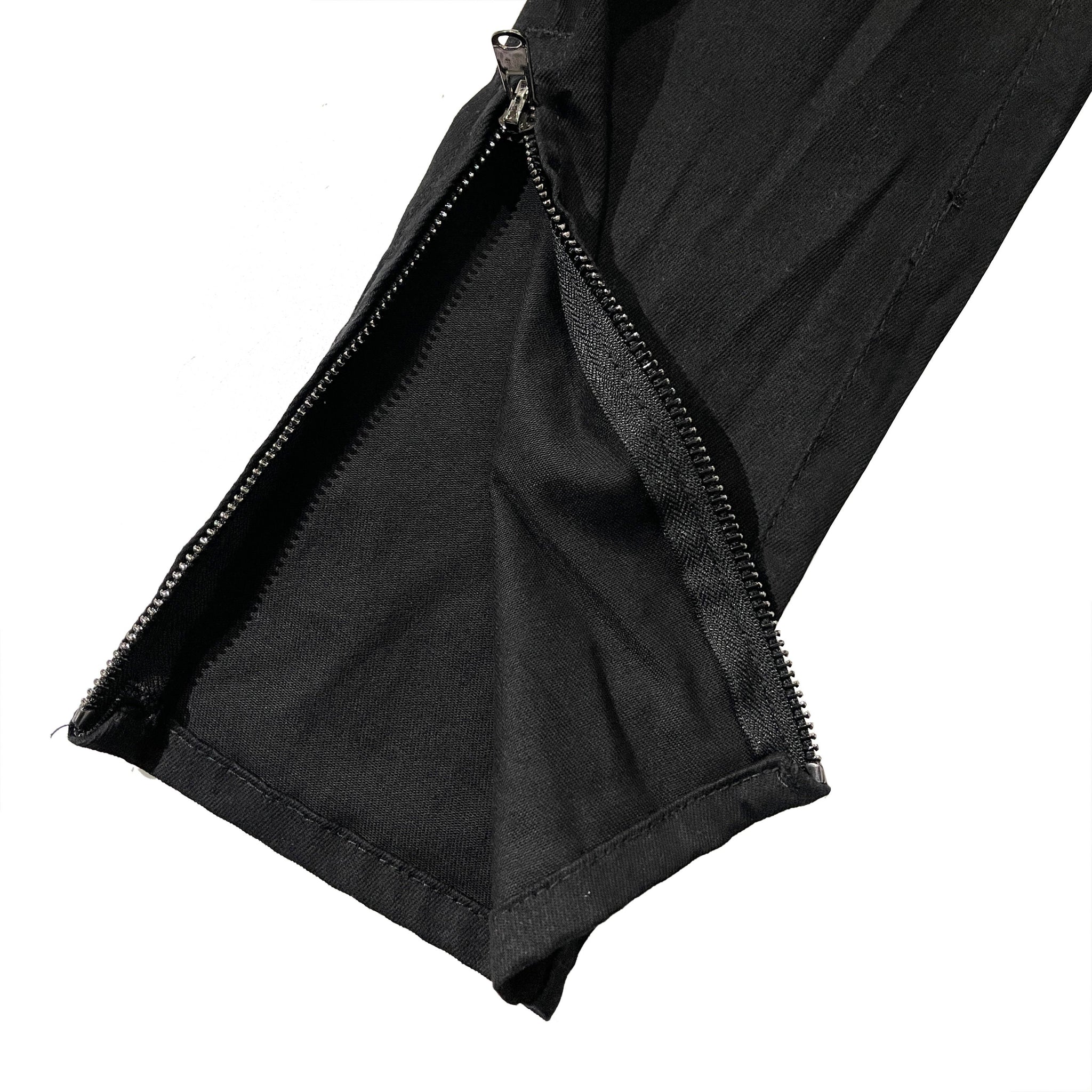 mnml ZIP カーゴ ドローコード パンツ ブラック CARGO DRAWCORD PANTS