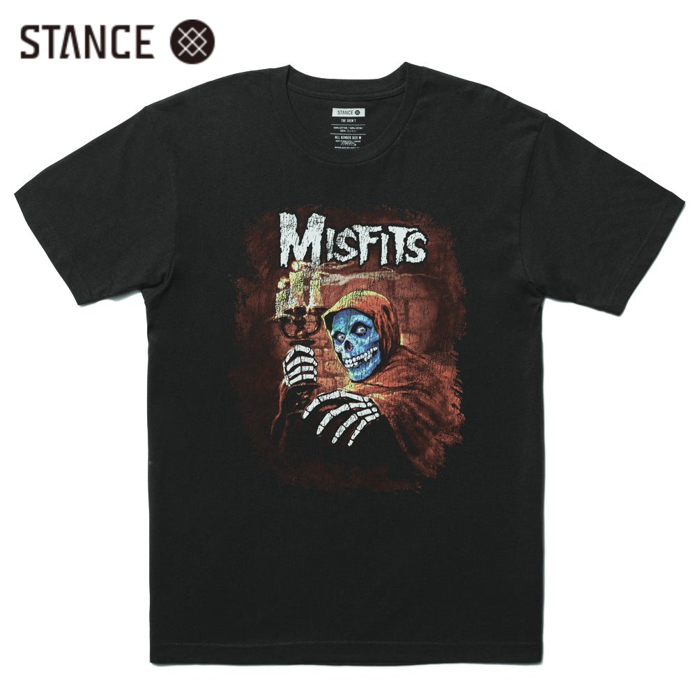 STANCE x MISFITS コラボ Tシャツ ブラック 半袖 黒 T-SHIRT Black