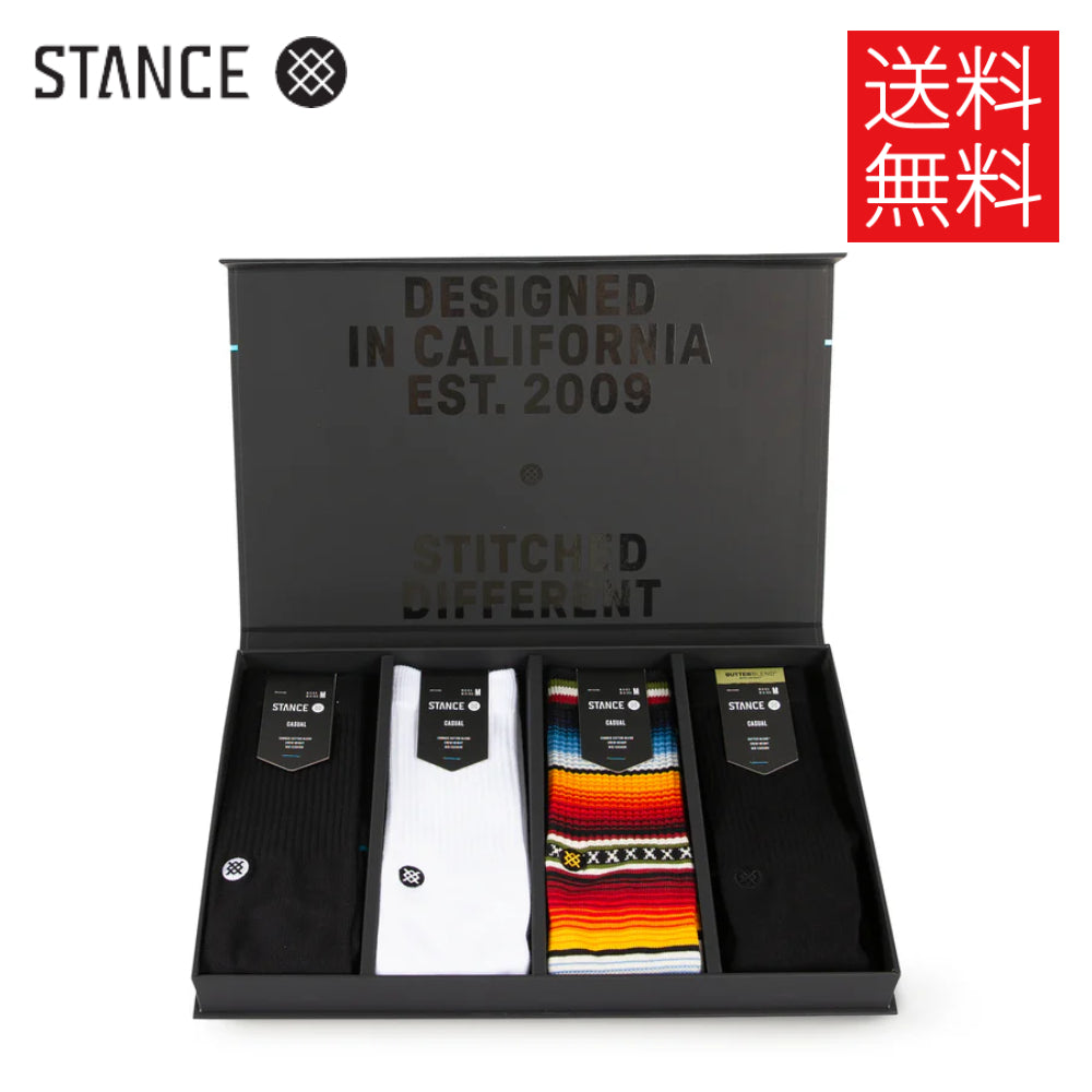 スタンスソックス BOXセット 送料無料】STANCE STARTER KIT ソックス ボックス4足セット マルチ