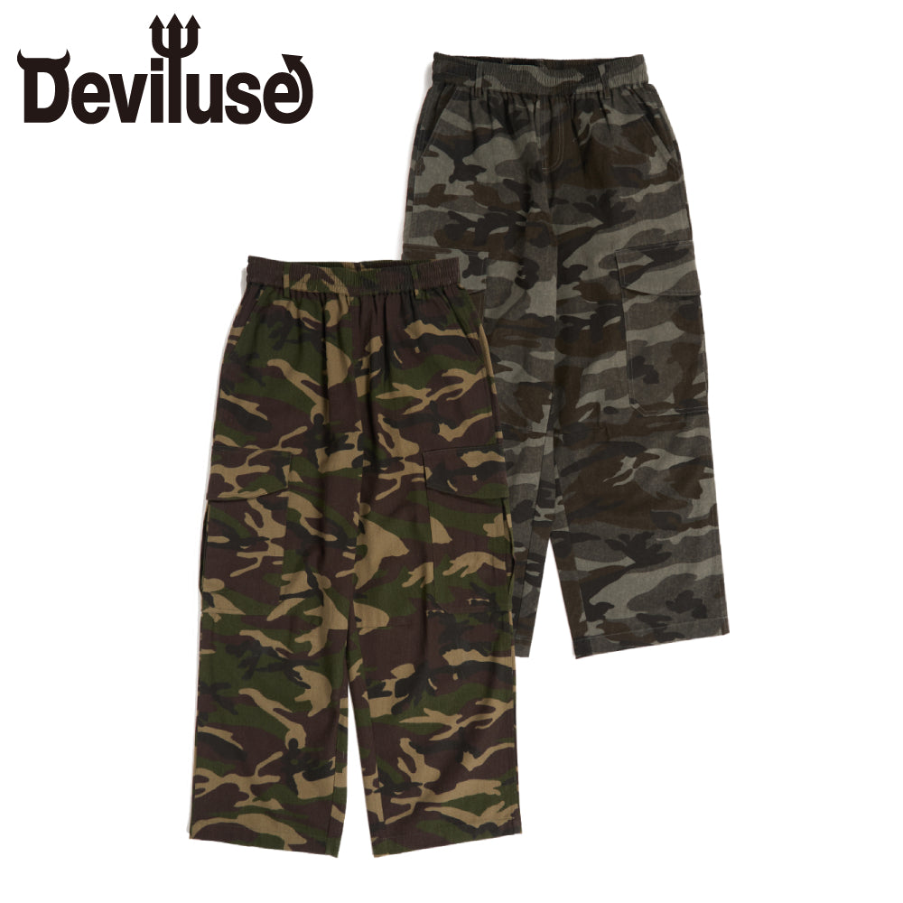 Deviluse Camo ワイド カーゴパンツ カモ Wide Cargo Pants デビル 