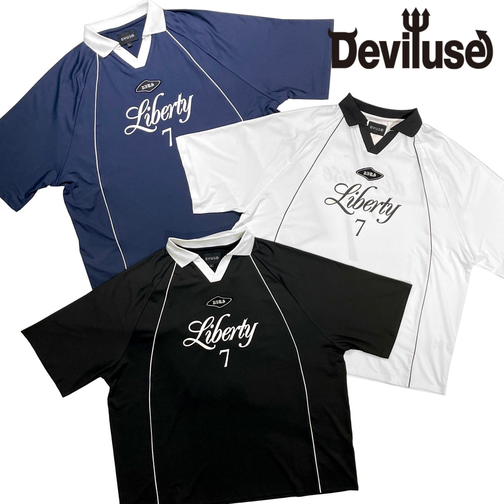 新品Deviluse デビルユース　Liberty GAMEシャツ　blk-XL Deviluse Liberty ゲームシャツ Tシャツ 半袖 Game Shirts デビル