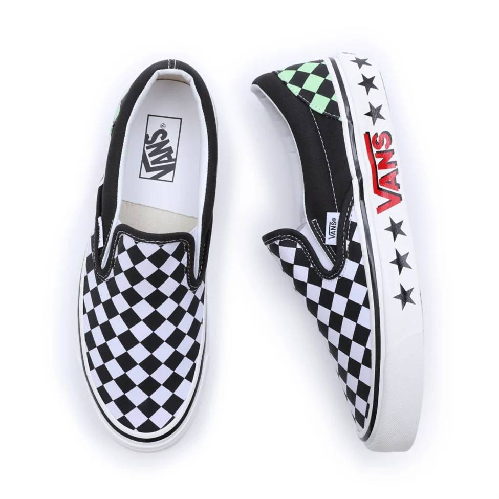 送料無料】VANS DIAMOND CHECK CLASSIC SLIP-ON 98 DX スニーカー 
