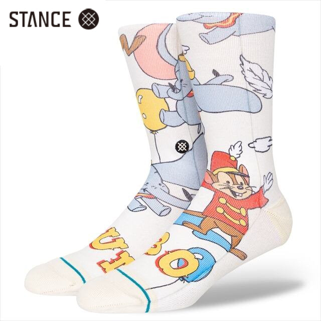 STANCE x DISNEY DUMBO BY TRAVIS コラボ ソックス ダンボ オフホワイト 靴下 白 SOCKS OffWhite  スタンス x ディズニー ダンボ