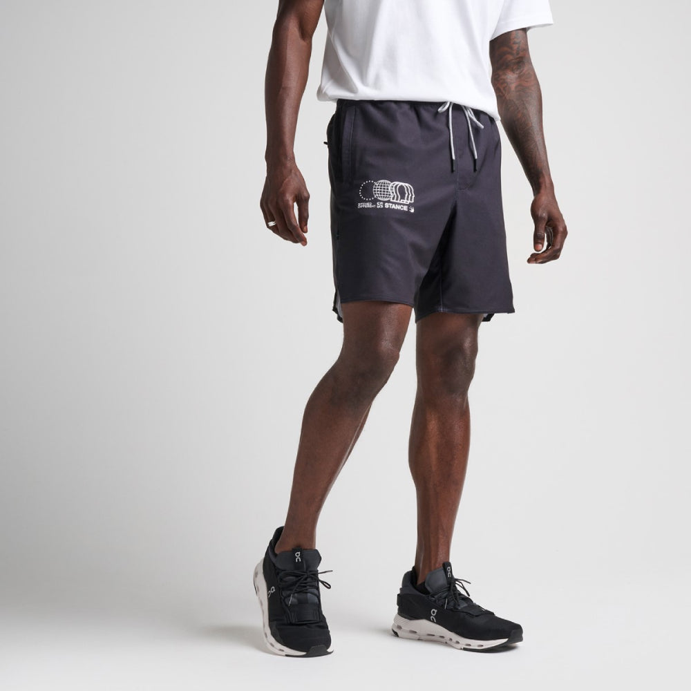 【送料無料】STANCE COMPLEX ショートパンツ スウェット ブラック 黒 SHORT Black スタンス メンズ レディース 男女兼用